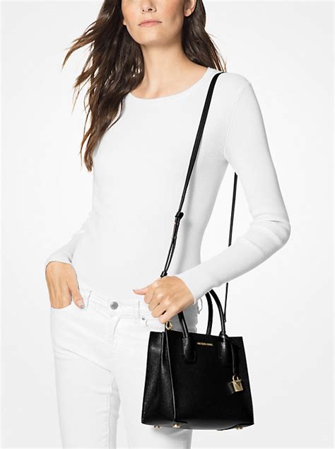 michael michael kors mercer canvas crossbody|Michael Kors pebble leather crossbody.